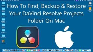 Where is the DaVinci Resolve projects folder on a Mac