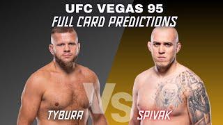 UFC Vegas 95 Marcin Tybura vs Sergei Spivak 2 Full Card Predictions and Breakdown | Bet Tips