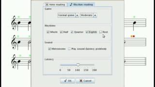 Jalmus Free Sight Reading software : learn to read  rhythms