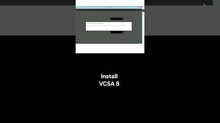 Fresh install of VMware vCenter Server Appliance (VCSA) version 8 - walkthrough #shorts