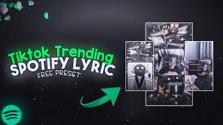 Trending Spotify Lyric Edit xml | PRESET ALIGHT MOTION #alightmotion #xml #2