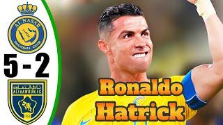 Ronaldo Show  Crazy Hat-Trick - AL Nassr vs AL Taawoun 5-2 - All Goals & Highlights - 2024