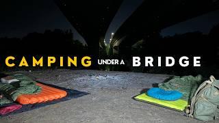 I camped under a bridge in the middle of the city and here's what happened