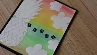 Stampin' Up!- Emboss Resist and Watercolor techniques with Botanical Blooms!