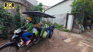 Hidden Narrow Street At Prek Toal Village, Phnom Penh City, Cambodia | [2K] Walk Tour