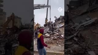 Viral Video of Building Collapsed in Turkey #earthquake #turkeyearthquake2023 #shorts