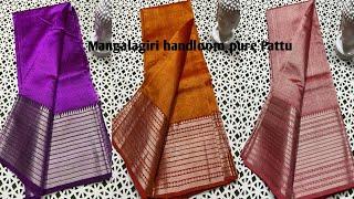 Mangalagiri handloom pure Pattu by cotton #womenneeds #mangalagirisarees