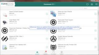 Updating extensions with DMXzone Extension Manager