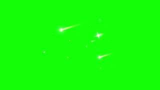 Green Screen Meteor shower 10 | Free Download