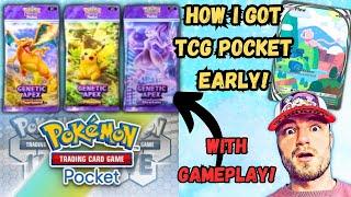 How To Get Pokemon TCG Pocket EARLY! Early Gameplay!