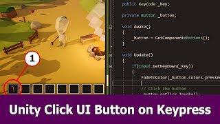 Unity UI Button Click on Keypress