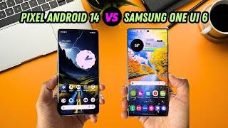 Samsung's One UI 6.0 Vs Google Pixel's Android 14 - Which offers better Animations ???