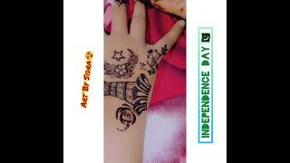 ##independenceday mehndi art by Sidra