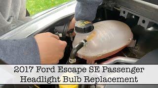 2017-19 Ford Escape SE Passenger Side Low Beam Bulb Replacement