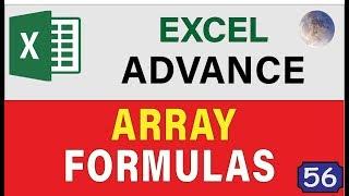 How To Use Excel Array Formulas and Functions, Advanced Excel Training 2020