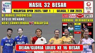 Hasil Malaysia Open 2025 Hari Ini Day 1 R32 ~ DEJAN/GLORIA Menang ~ 6 Wakil Indonesia Day 1