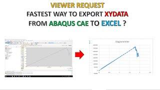 ABAQUS Tutorial: Fastest way to export XYDATA from ABAQUS to Excel ?