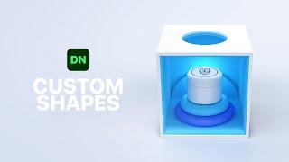 Customiseable 3D Shapes in Adobe Dimension