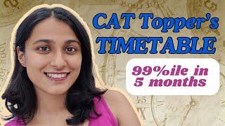 Honest CAT Routine for 99% in 5 Months | CAT Topper's Realistic Timetable