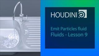 9 Emit particles fluid in Houdini