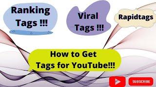 How to Get Ranking Tags Viral for  YouTube Tag Generator Rapidtags I Advance YouTube SEO- Mukit Tech