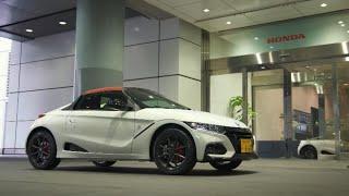 New Honda S660 Modulo X - The Ride. Platinum White Pearl with custom Red Top & Red Leather Seats.