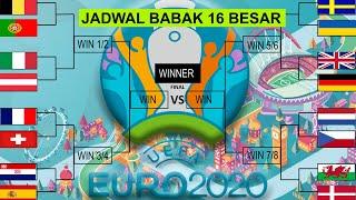 BAGAN JADWAL 16 BESAR PIALA EROPA 2021 LIVE RCTI - UEFA EURO 2020 ROUND OF 16