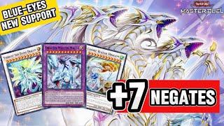 BLUE-EYES NEW SUPPORT is Here!, MAGIA, ULTIMATE SPIRIT, SIFR & COSMIC BLAZAR in 1 Turn [Master Duel]