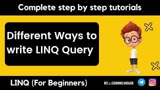 how to write Linq query |  Linq tutorial c#| Linq tutorial for beginners