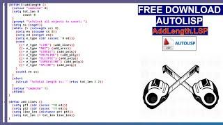 Free download | AutoLisp | AddLength.lsp (AutoCAD)