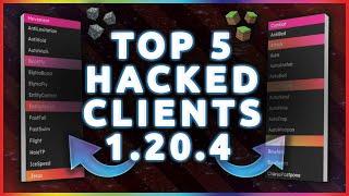 Top 5 Hacked Clients for Minecraft 1.20.4 - The Best Paid Anarchy Client!