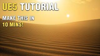 Unreal Engine 5 Beginner Tutorial | Desert Landscape