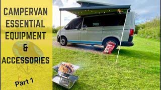 Essential Campervan Accessories & Equipment - VW Campervan T6.1 - Van Life - Part 1