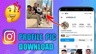 How to download Instagram profile pic