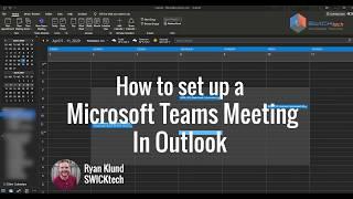 How to create a Microsoft Teams meeting in Outlook calendar