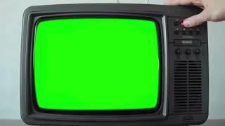 Old TV Green Screen Chroma Key