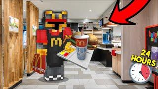 Minecraft WORKING AT MCDONALDS FOR A DAY IN MINECRAFT / DELIVERY DRIVER FOR 24 HOURS!! Minecraft