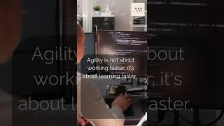 Agility is not about working faster; it's about learning faster. #booktok #agilecoaching #bookish