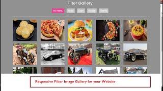 Create a Responsive Filter Image Gallery for your Website Using HTML,CSS and JavaScript.