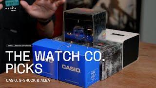 THE WATCH CO PICKS!! CASIO, G-SHOCK & ALBA | Tanka Unboxing Experience