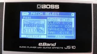 BOSS Tutorial Teil 1: JS-10 eBAND Audioplayer mit Gitarreneffekten