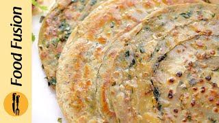 Green Herb Masala Paratha Recipe by Food Fusion