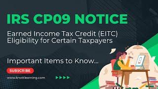 IRS CP09 Notice - Earned Income Tax Credits