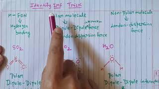 How to identify intermolecular forces||jee mains||neet||organic chemistry