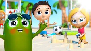 Музыкальные мультфильмы для детей – На пляже – Песенки для малышей Сина и Ло