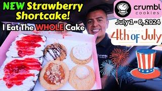 NEW Crumbl Cookies Review: Strawberry Shortcake, Patriotic Cake, Apple Pie, Cornbread, S'Mores 2024