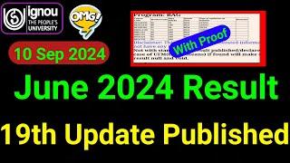 IGNOU June 2024 Result 19th Update Released | ignou result update 2024