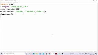 How to write in CSV file in python using writerow function