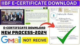 How To Download IIBF E-Certificate Online 2024 ll IIBF E-Certificate Download Process ll