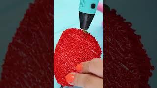 COOL DIY! How To Make 3D Strawberry Pen #shorts #diy